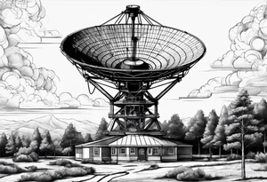 radio telescope tattoo idea