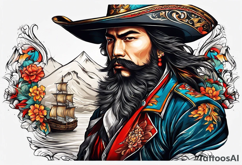 Cuervo en combate de frente a la carga tattoo idea