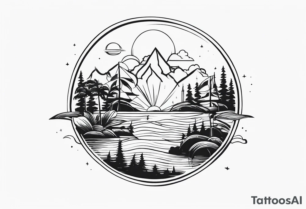 travel tattoo idea
