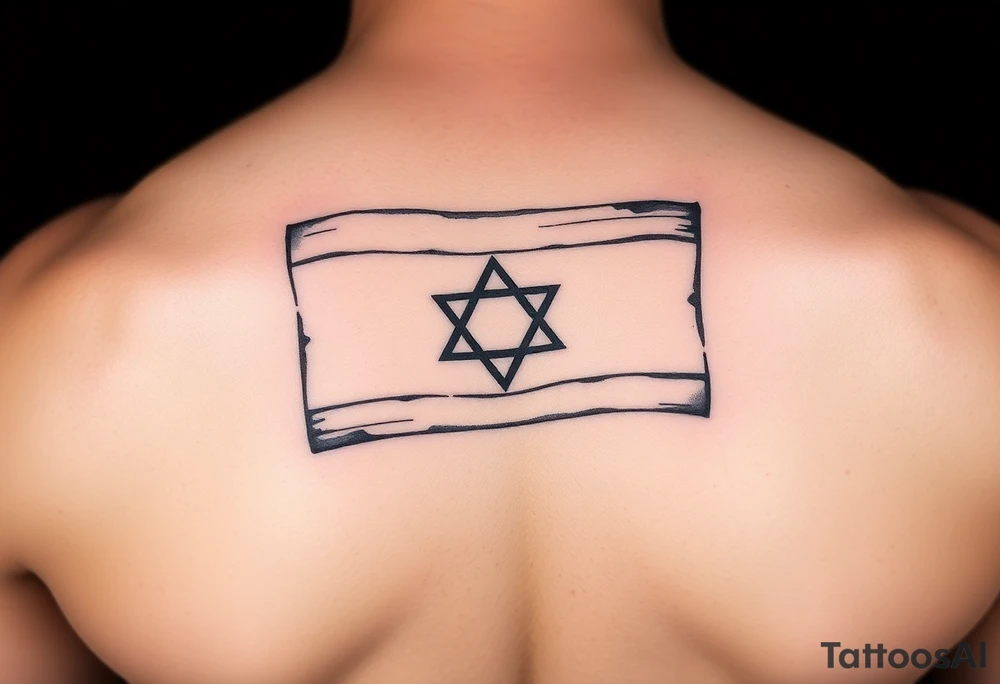 Israel flag tattoo idea