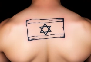 Israel flag tattoo idea