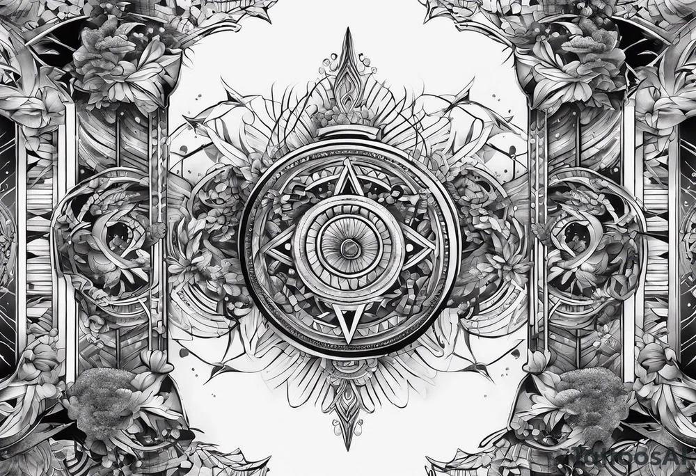 dna space tattoo idea
