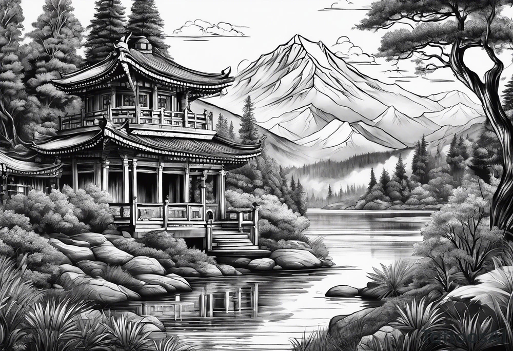 Landscape tattoo idea