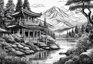 Landscape tattoo idea