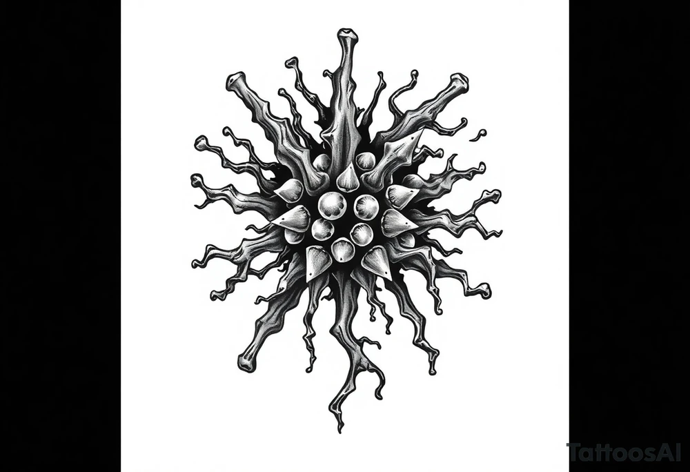 killing bacteria concept art tattoo idea