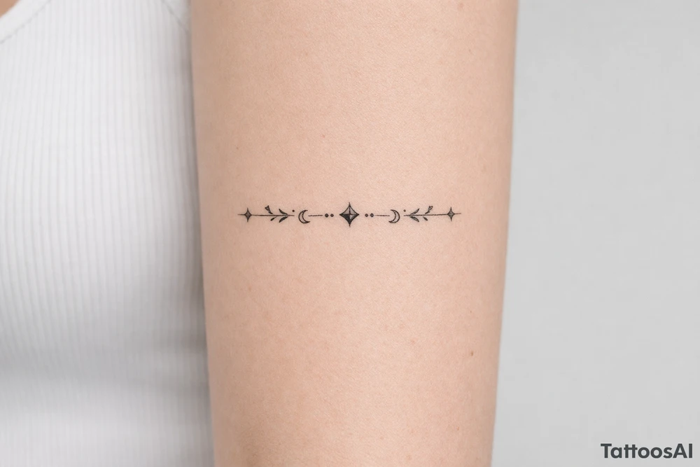 neckline tattoo along the collarbone tattoo idea
