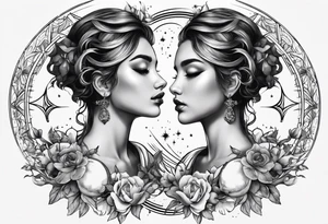 Gemini zodiac tattoo idea