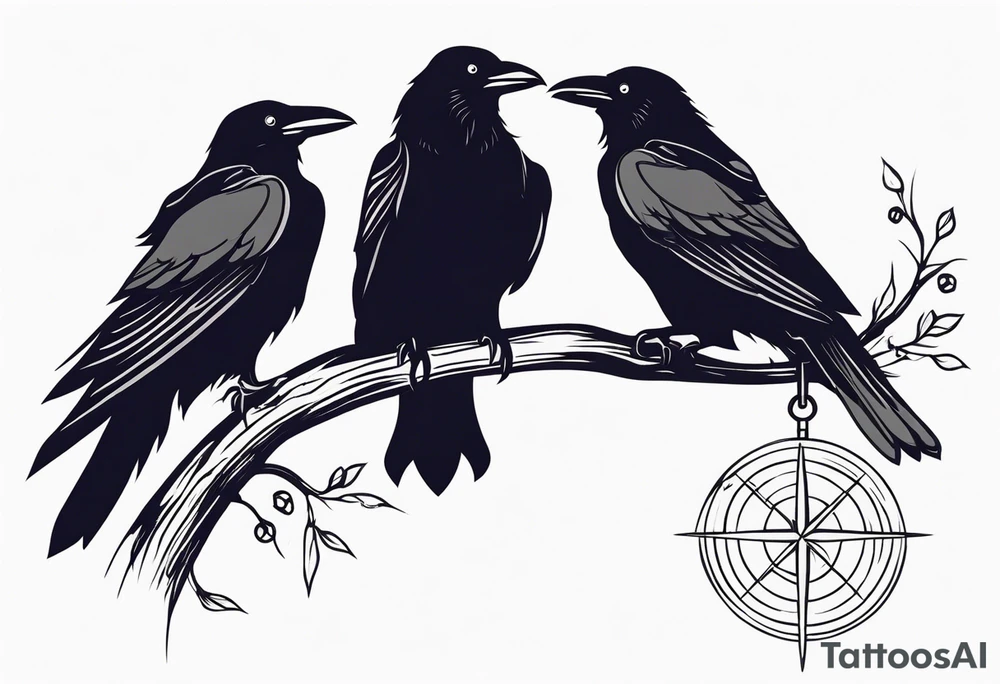 three ravens tattoo idea