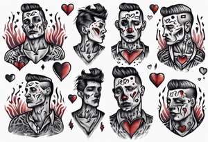 heartbroken man tattoo idea