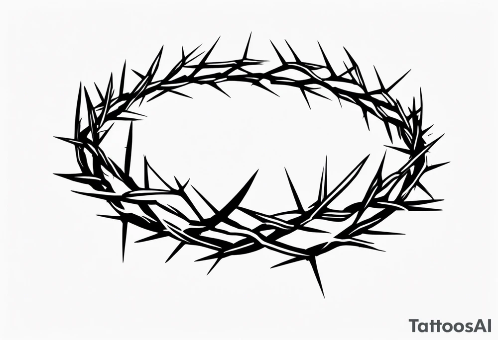 Crown of thorns tattoo idea
