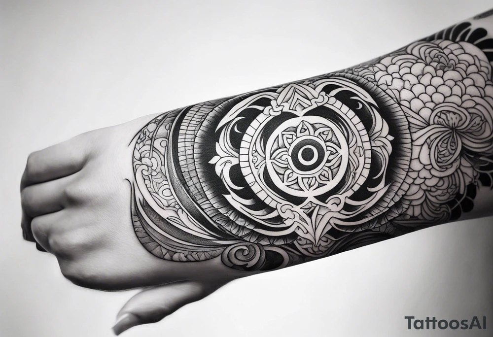 Reincarnation long forearm tattoo tattoo idea