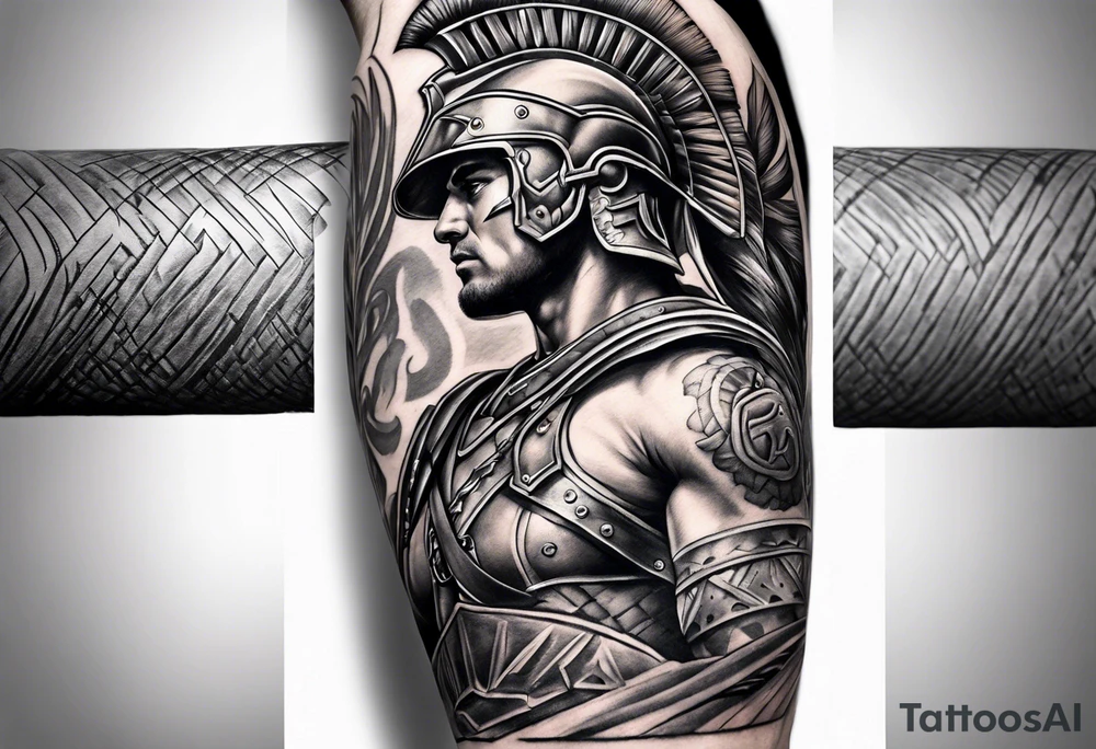 Gladiator forearm tattoo idea