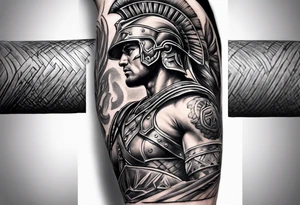 Gladiator forearm tattoo idea