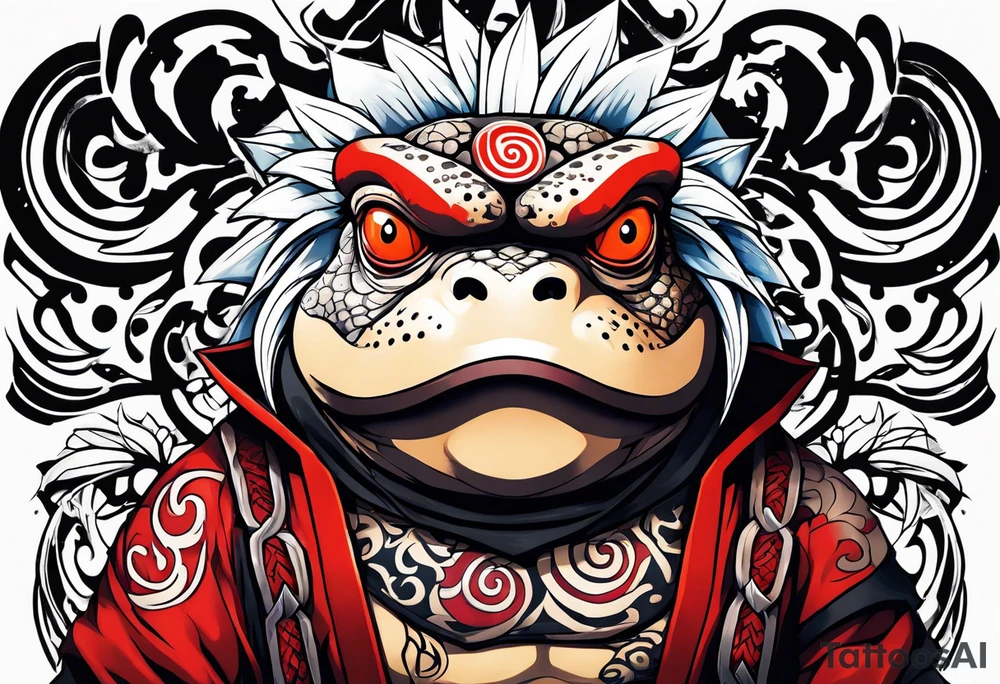 Jiraiya Naruto Gamakichi toad tattoo idea