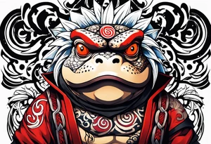 Jiraiya Naruto Gamakichi toad tattoo idea