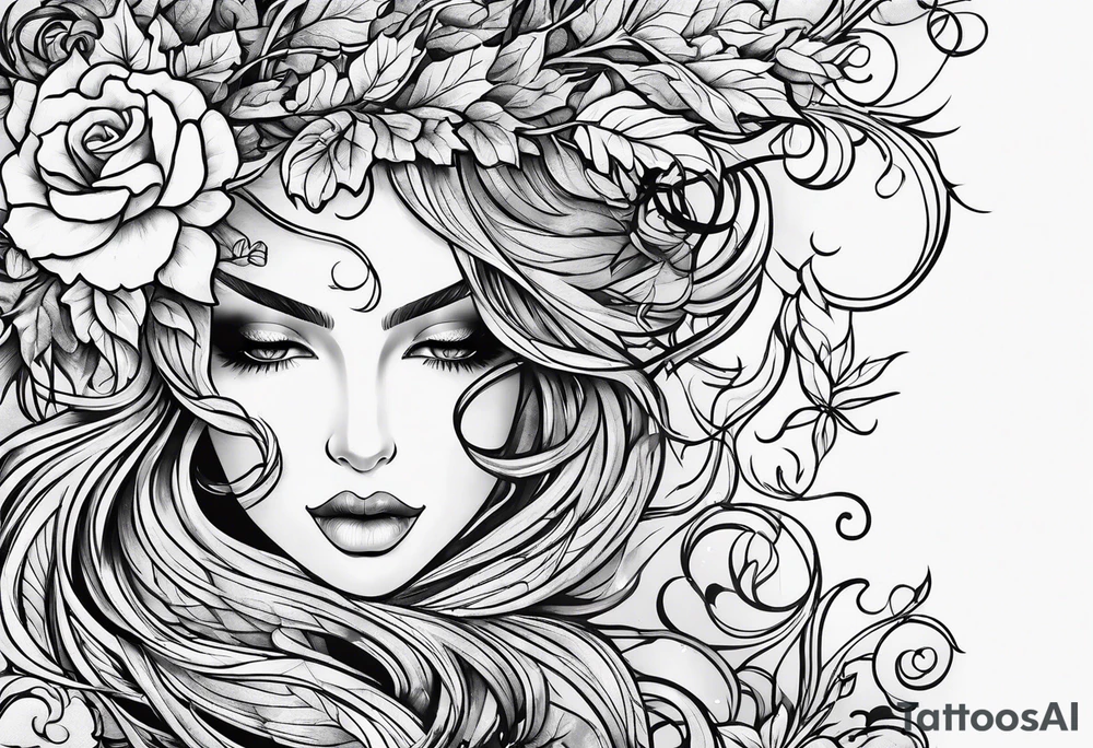 vine work tattoo idea