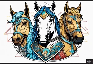 bojack horseman and thor tattoo idea