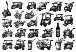 blck cart tattoo idea