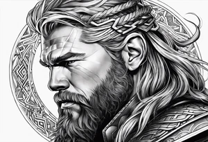 Thor kämpft gegen schlange tattoo idea