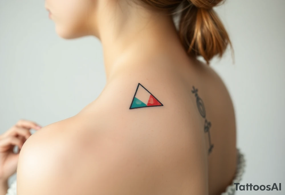 A small tattoo on my wrist to represent my lesbian identity, but in a subtle way. Fine line. Triangle tattoo idea
