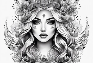 Galaxy shoulder tattoo tattoo idea