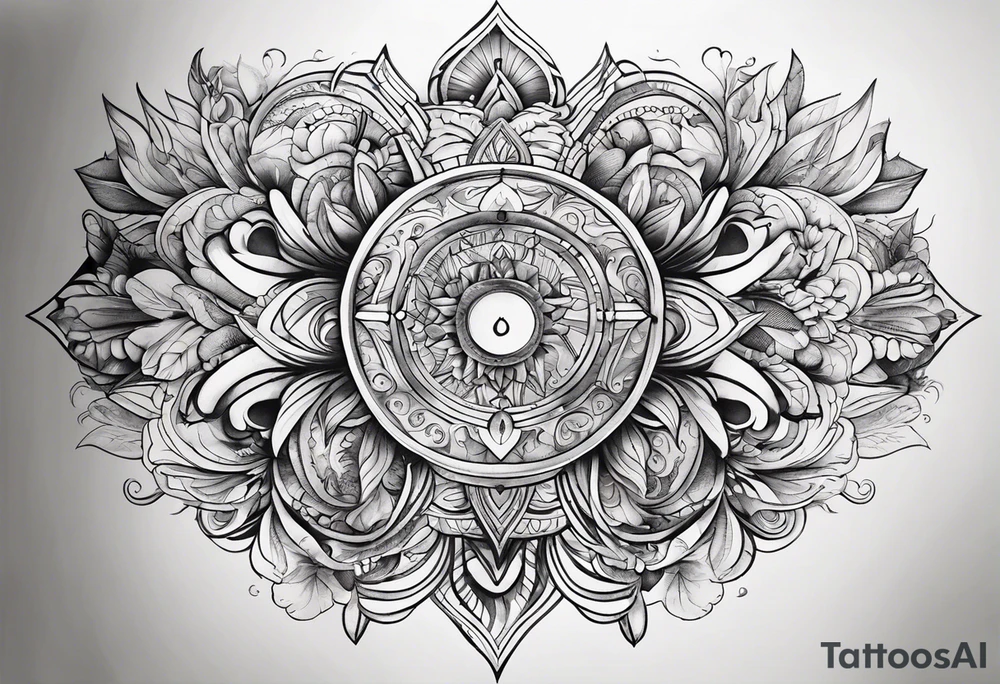 create tattoo with number 13 with the background without any elements tattoo idea