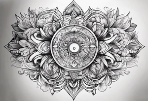 create tattoo with number 13 with the background without any elements tattoo idea
