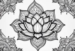 Mandala Lotus tattoo idea
