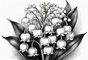 Lily of the valley tattoo idea