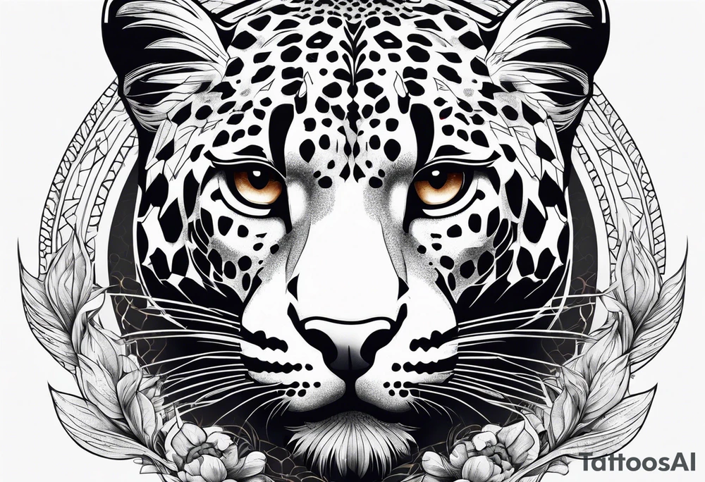 leopard hit to snake tattoo idea