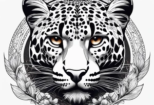 leopard hit to snake tattoo idea