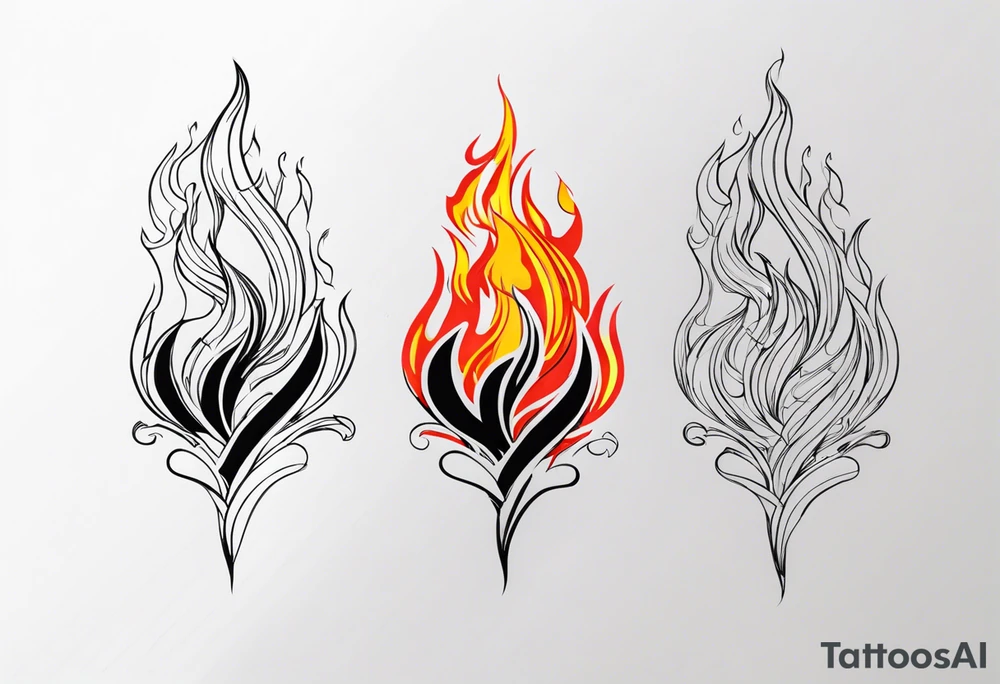Fire tattoo idea