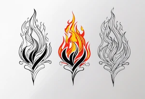 Fire tattoo idea