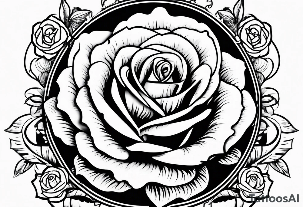 Leah written Withi rose tattoo idea