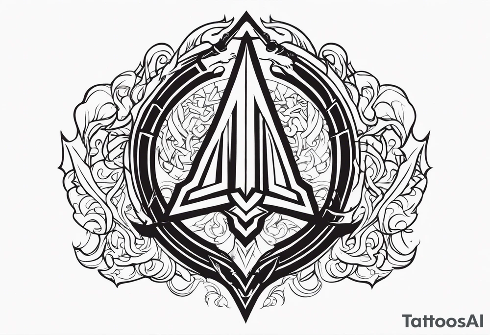 Valhalla sword shield dragon axe Valknut fire tattoo idea Valhalla sword shield dragon axe Valknut fire tattoo idea