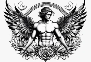 icarus classical design tattoo idea