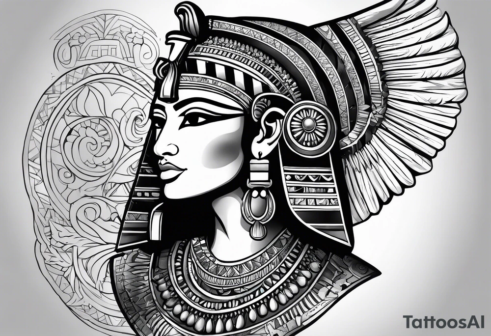 Egypt design tattoo idea