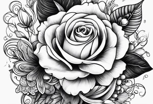 Short quote about self love in cursive tattoo idea