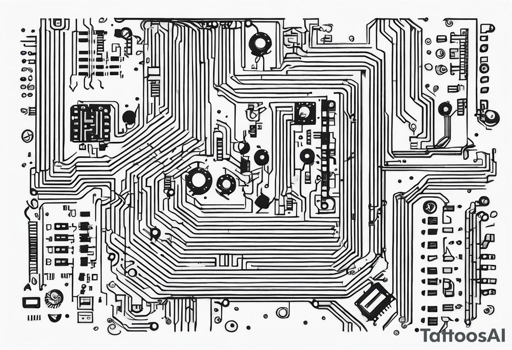 circuit boards tattoo idea