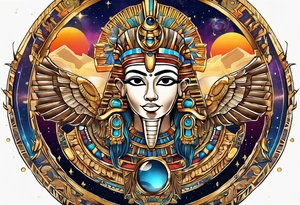 Egyptian gods in space god the sun tattoo idea