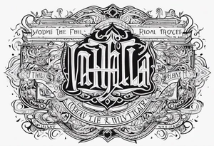 Valhalla 
prayer poem tattoo idea