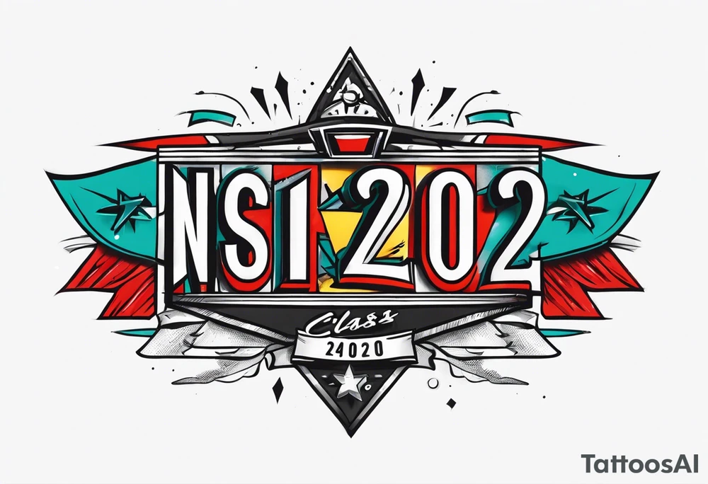banner that says "NSI CLASS 24020" tattoo idea