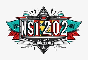 banner that says "NSI CLASS 24020" tattoo idea