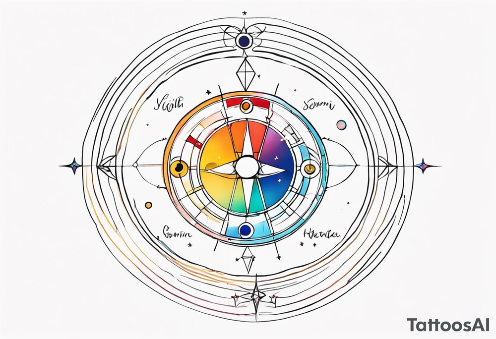 Astrology, Gemini, Natal Chart, angelic, soul mates, vision, planetary, third eye, armband tattoo idea