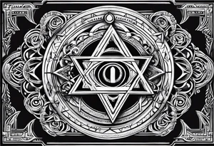 tetragrammaton to represent God's chosen one tattoo idea