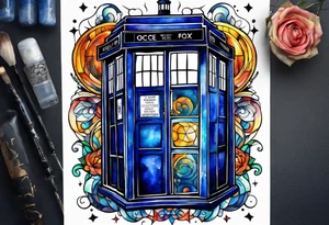 Doctor who tardis tattoo idea