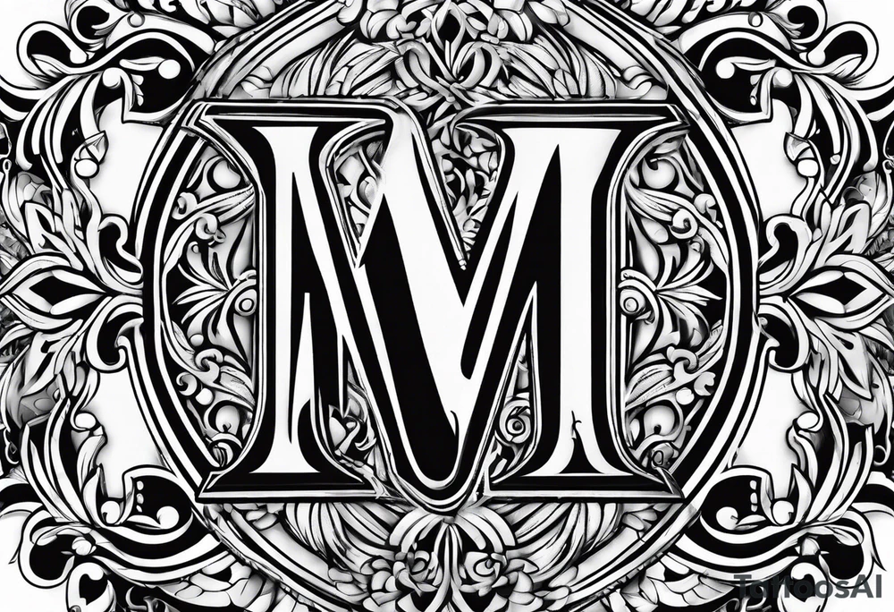 Small Letter m tattoo idea