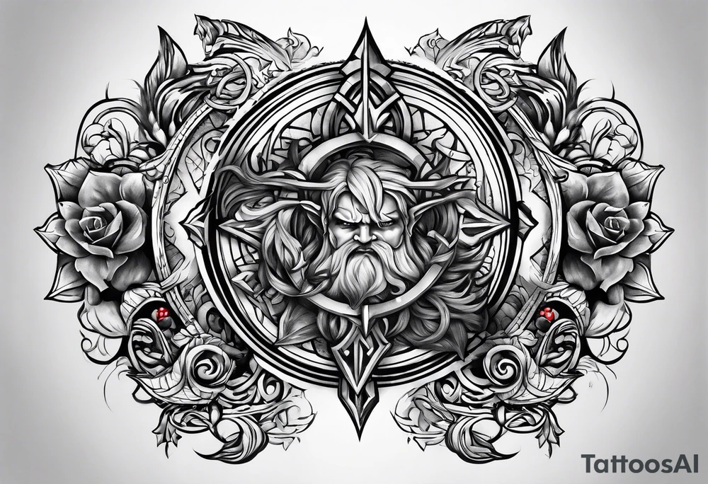 Viking sleeve tattoo idea