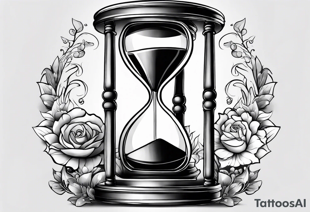 tattoo hour glass tattoo idea