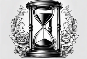 tattoo hour glass tattoo idea